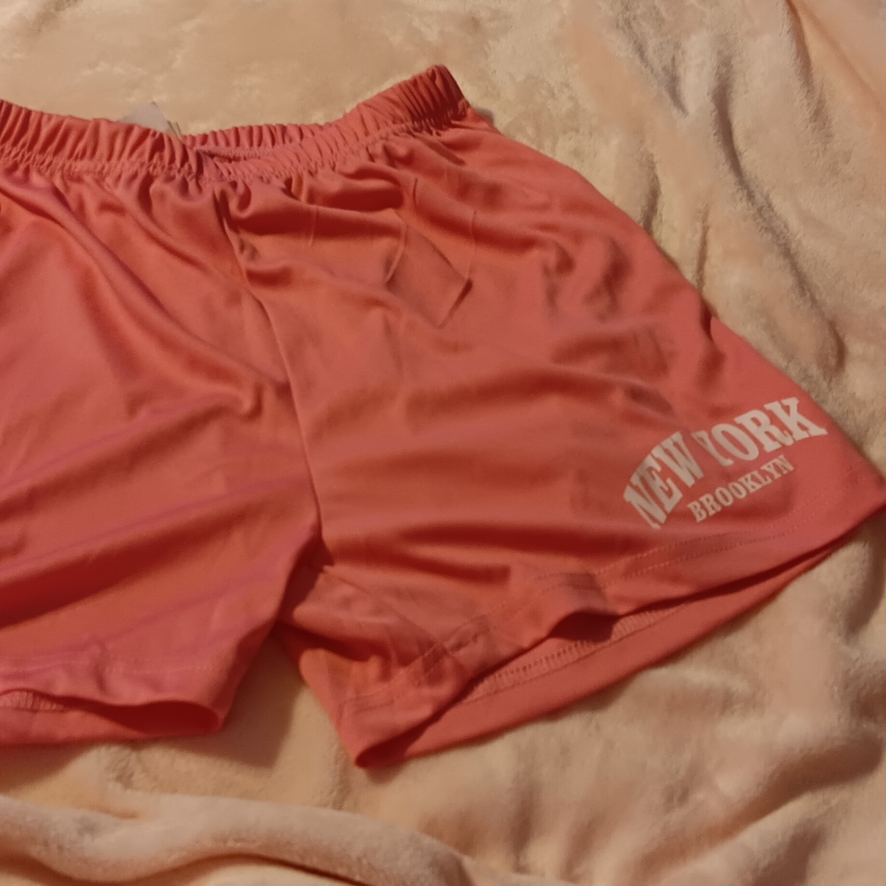 Pink New York Brooklyn Shorts